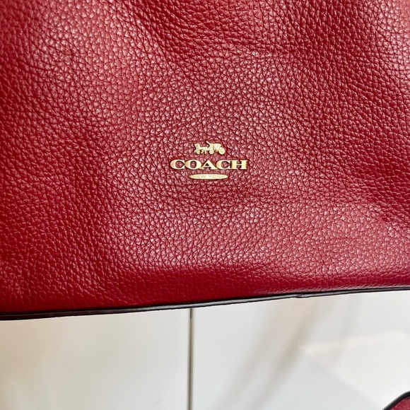 Coach Burgundy Shoulder Bag - Picture 6 of 7